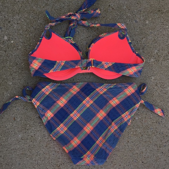 Plaid seersucker Bathing Suit! - Picture 3 of 4